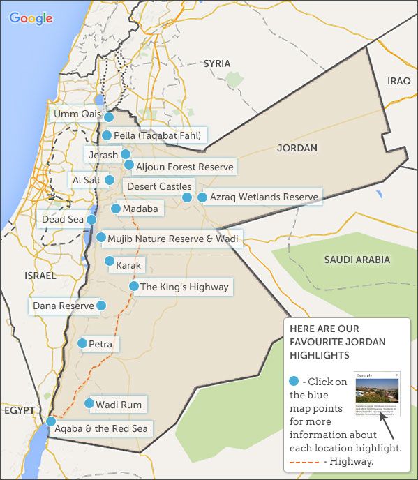 jordan map & highlights