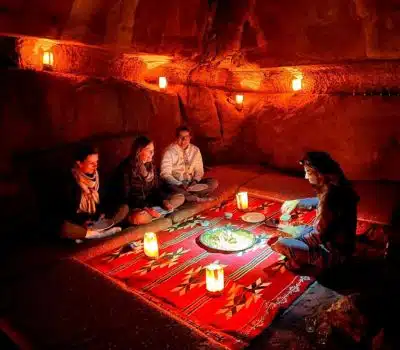 After wadi rum jeep tour Under the stars